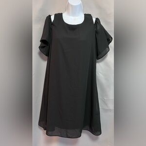 WOMAN'S APT.9 Short SLEEVE BLACK‎ PULLOVER CAREER SHORT DRESS.SIZE 8 NEW